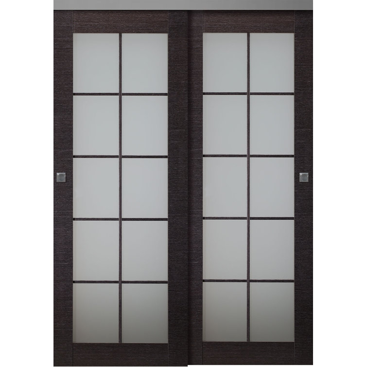 Belldinni 80'' Solid + Manufactured Wood Paneled Sliding Closet Doors